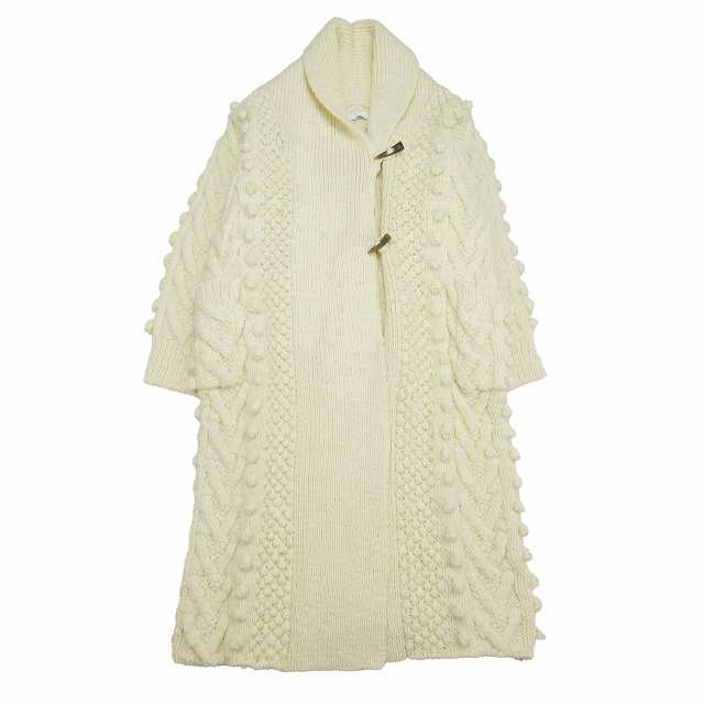 【中古】美品 18AW アーキ archi KALMA KNIT COAT ポップコーンニット コート ロング カーディガン トグル ローゲージの通販は