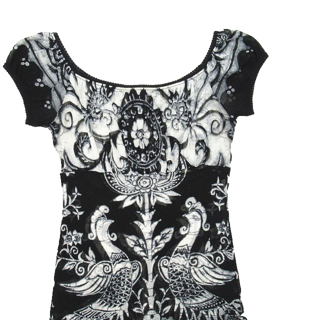中古】ヴィヴィアンタム VIVIENNE TAM 花柄 鳳凰 パワーネット
