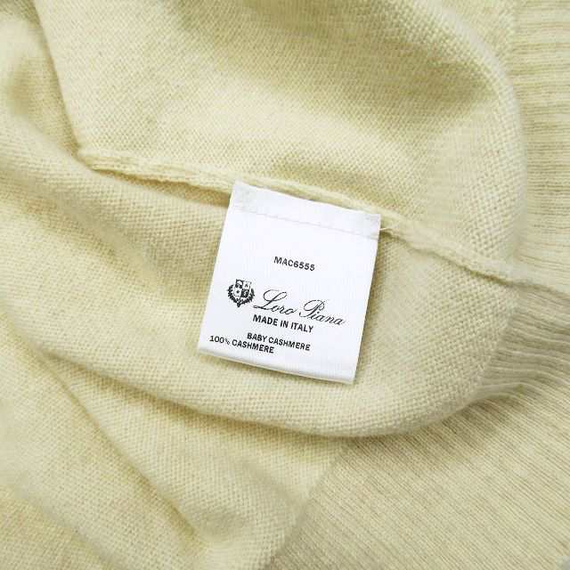 【中古】ロロピアーナ Loro Piana ベビーカシミヤ100％ ニット セーター クルーネック 長袖 トップス 空 海 /♪6 