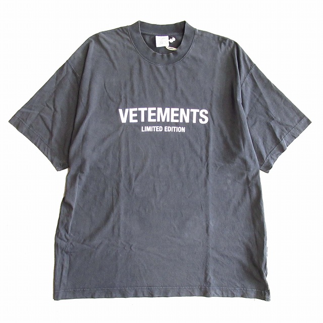 【中古】極美品 23ss ヴェトモン LOGO LIMITED EDITION T-SHIRT Tシャツ オーバーサイズ ロゴ ヴィンテージライク Sの通販は