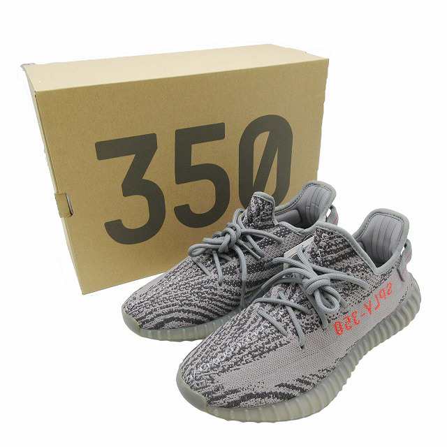 【中古】未使用品 2017年 アディダスオリジナルス YEEZY BOOST 350 V2 BELUGA 2.0 スニーカー AH2203 US9