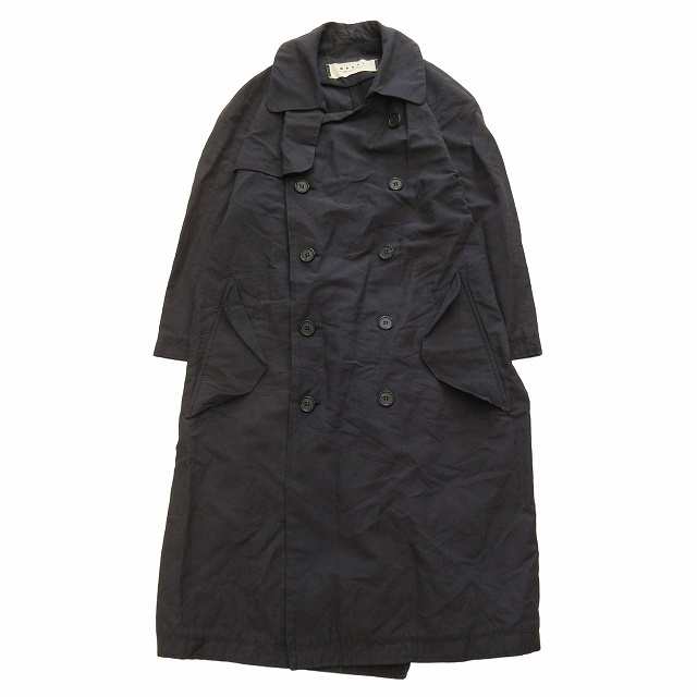 【中古】12SS マルニ MARNI SUMMER EDITION 2012 リネン混 トレンチ コート スプリング ジャケット ブルゾン BLM8