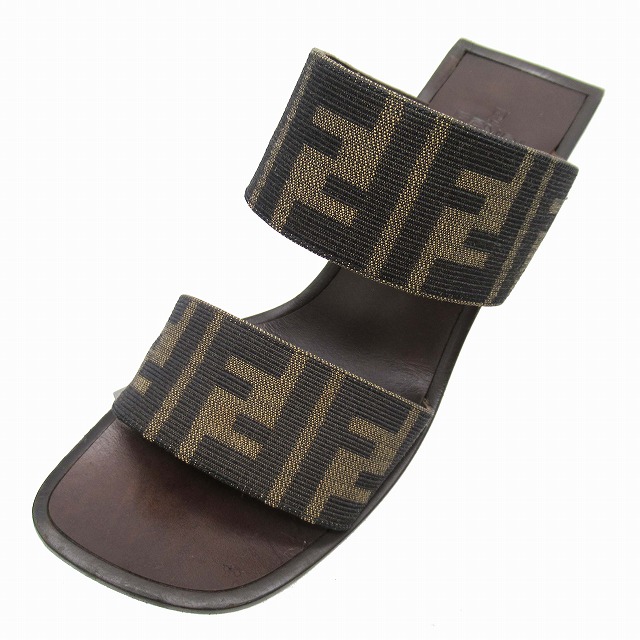 FENDI フェンディ新品レディースサンダルミュールズッカ柄