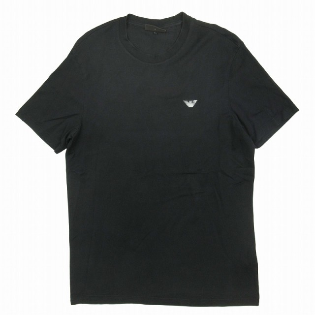 【中古】美品 エンポリオアルマーニ EMPORIO ARMANI ロゴ刺繍 Tシャツ カットソー トップス 半袖 3H1TA8 1J30Z Lの通販は