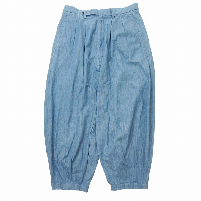 【中古】エムズブラック m's braque HARLEM PANTS デニム ハーレム パンツ ワイド テーパード ツータックの通販は