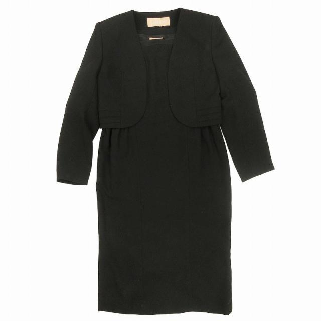 【中古】美品 クロエ CHLOE セットアップ ワンピース 五分袖 スクエアネック 膝丈 ハーフ ボレロ ショート 7ARの通販は 12,000円