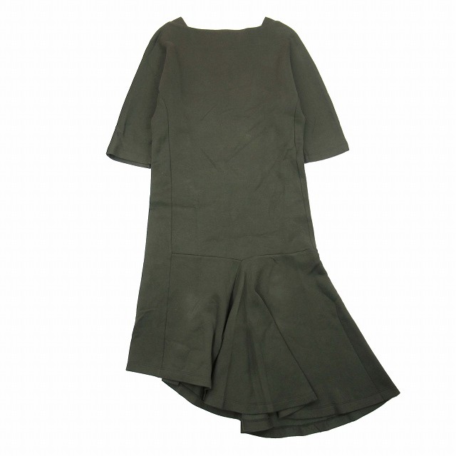 【中古】20ss マルニ MARNI スウェット生地 ミモレ丈 ワンピース マーメイドライン アシンメトリー ボートネックの通販は