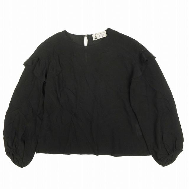 【中古】美品 ルルロジェッタ ルールロジェット leur logette シルク シフォン生地 ブラウス シャツ カットソー 1 の通販は