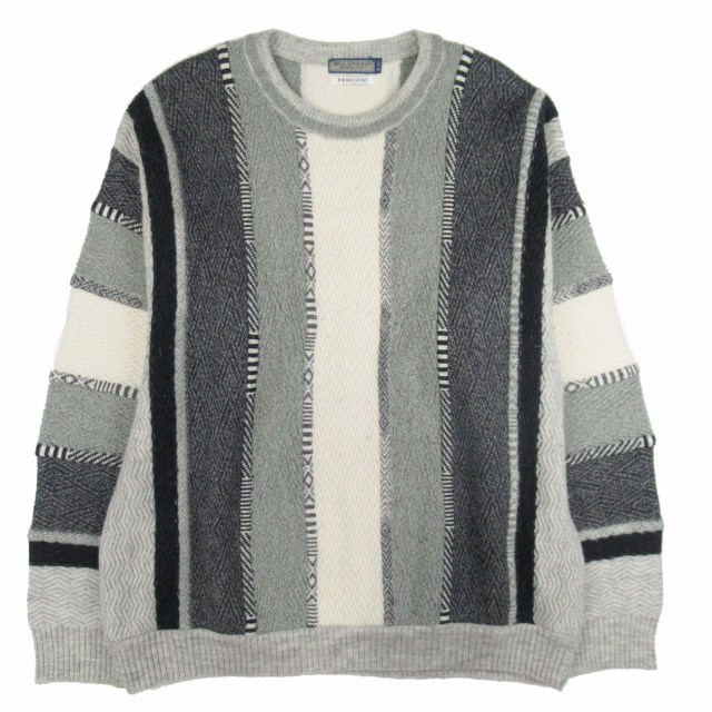 【中古】vintage ベルベロファッシ BEL BELLO FARSI イタリア製 3D調 ニット オーバーサイズ セーター アルパカ混 3Lの通販は 6,500円