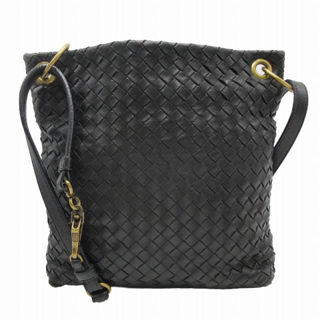 【中古】ボッテガヴェネタ BOTTEGA VENETA イントレチャート レザー ショルダー バッグ カバン クロスボディ 179330の通販は