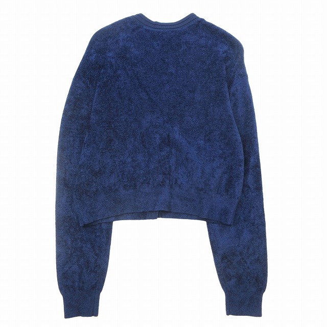 【中古】美品 24AW グレースコンチネンタル GRACE CONTINENTAL モール ニット カーディガン 長袖 金ボタン シェニールの通販は