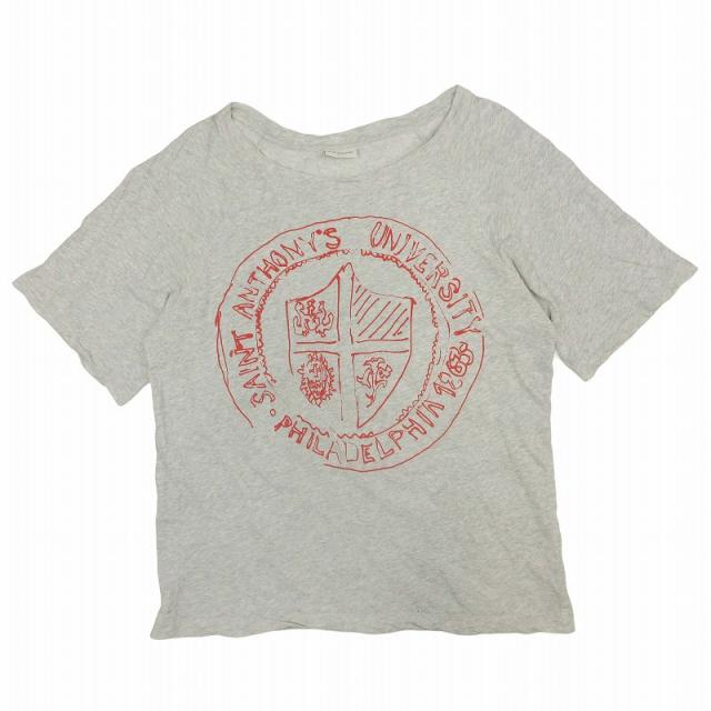 【中古】ドリスヴァンノッテン DRIES VAN NOTEN エンブレムモチーフ プリント Tシャツ カットソー トップス 半袖 Mの通販は