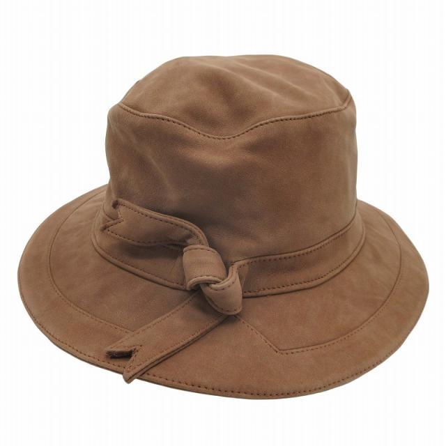 エルメス HERMES ハット レザー 帽子 ユニセックス Used A 中古