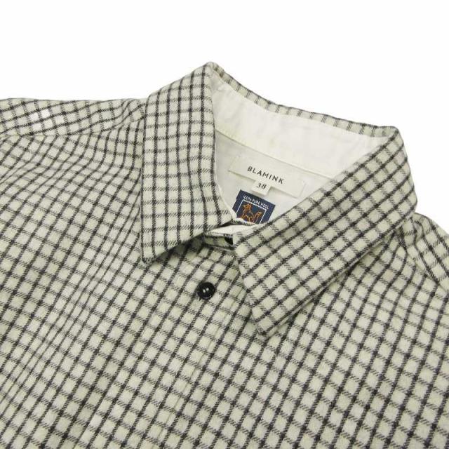 中古】23AW ブラミンク BLAMINK FOX BROTHERS生地 ウール チェック柄  