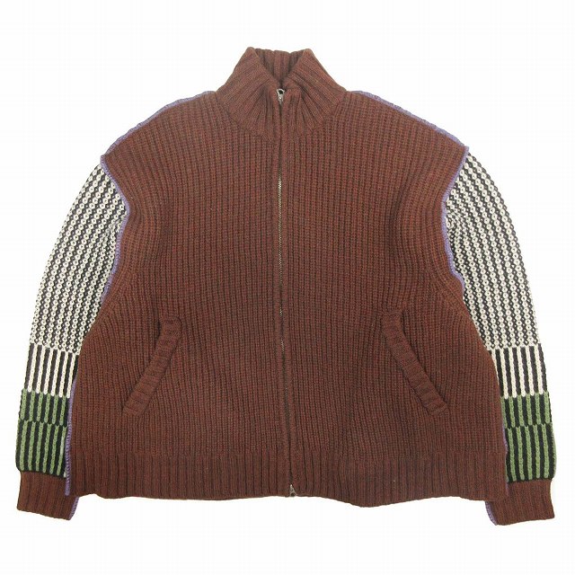 【中古】未使用品 23AW フィルザビル FILL THE BILL ZIP KNIT BLOUSON ジップアップ ニット ブルゾン 1 ユニセックス