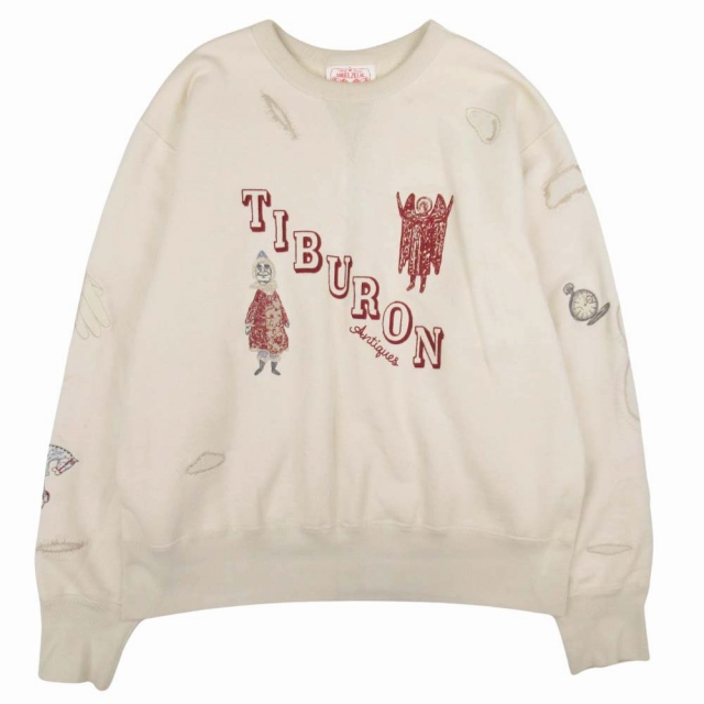 Samuel zelig サミュエルゼリグ 刺繍スウェット ピンク SAMUELZELIG