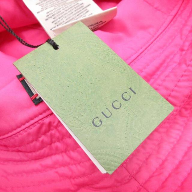 中古】未使用品 2023年 グッチ GUCCI GGマーモント バケットハット