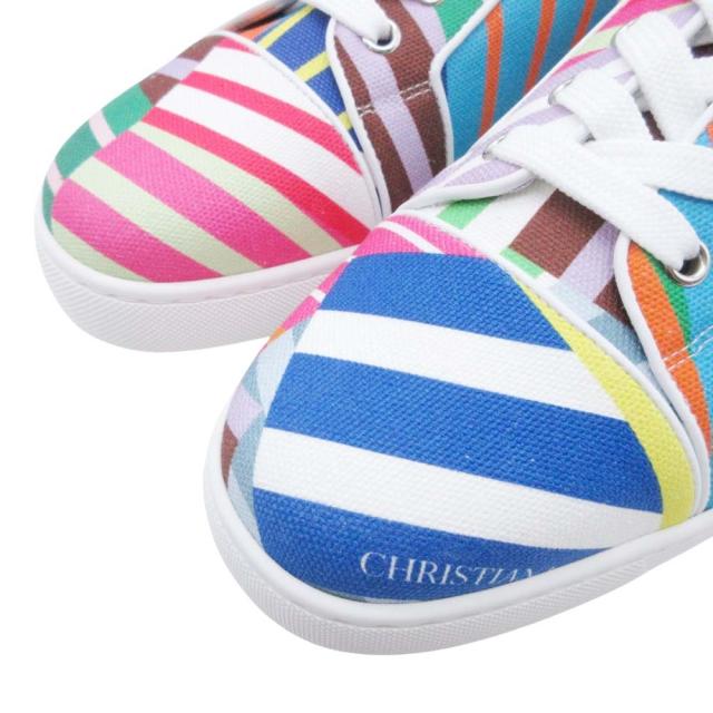 【中古】未使用品 クリスチャンルブタン Christian louboutin レインボー ルイジュニア スニーカー 42 27.0cm GT7