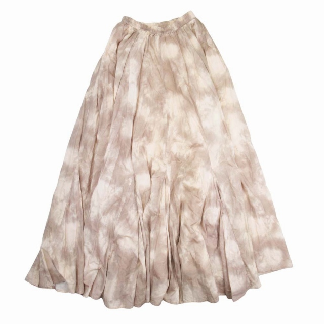 中古】美品 マリハ MARIHA 月影のスカート タイダイ柄 インド綿 ロング  