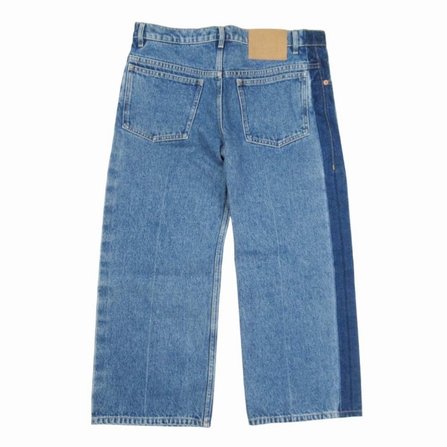 【中古】美品 2016年 バレンシアガ ROCKABILLY ウォッシュド クロップド デニム ワイドレッグ ジーンズ パンツ 36 中古】美品 2016年 バレンシアガ ROCKABILLY ウォッシュド クロップド