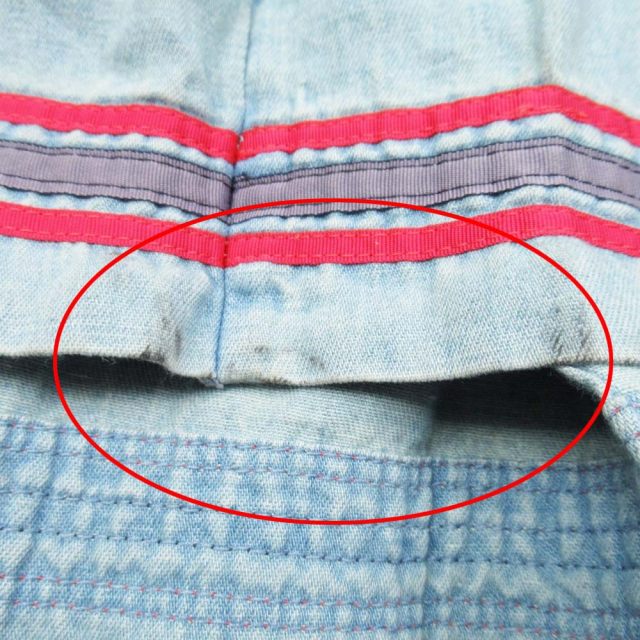 中古】グッチ GUCCI ソフトデニム ロング プリーツスカート ロゴ