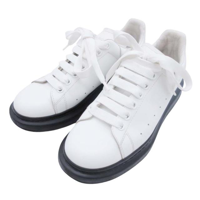 【中古】美品 アレキサンダーマックイーン オーバーサイズド スニーカー シューズ 靴 厚底 レザー 553680 41 26.0cm