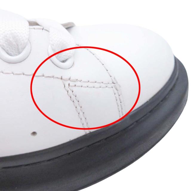 【中古】美品 アレキサンダーマックイーン オーバーサイズド スニーカー シューズ 靴 厚底 レザー 553680 41 26.0cm