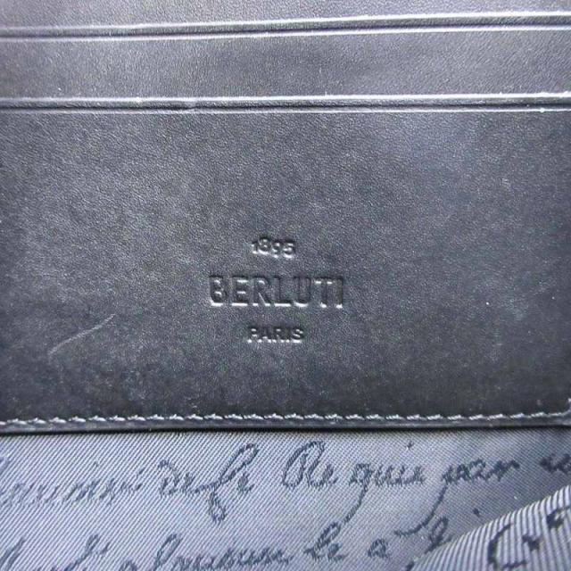 中古】美品 21年製 ベルルッティ Berluti ニノGM スクリット