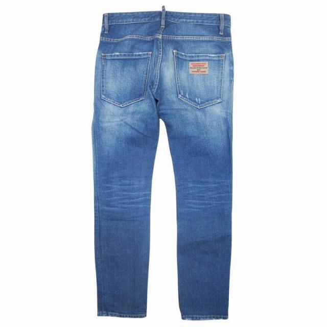 【中古】極美品 20ss ディースクエアード ダメージ加工 クラッシュ スケーター デニム パンツ ジーンズ ジーパン 46 中古】極美品 20ss ディースクエアード ダメージ加工 クラッシュ