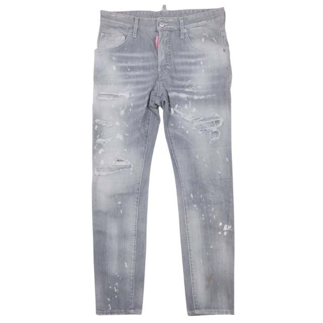【中古】美品 22ss ディースクエアード DSQUARED2 Skater Jean クラッシュ ダメージ加工 スケーター デニム パンツ 46