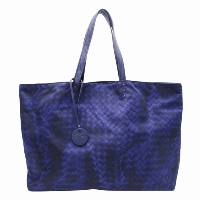 【中古】美品 ボッテガヴェネタ BOTTEGA VENETA イントレッチオ リュージョン トート ハンドバッグ 転写プリント