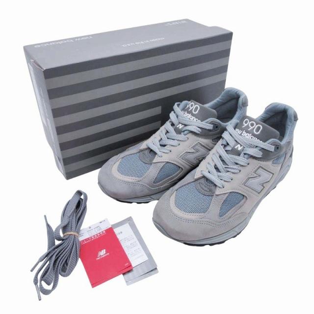 【中古】美品 ニューバランス × ダブルタップス NEW BALANCE × WTAPS M990WT2 "Gray" スニーカー シューズ 27.0cm