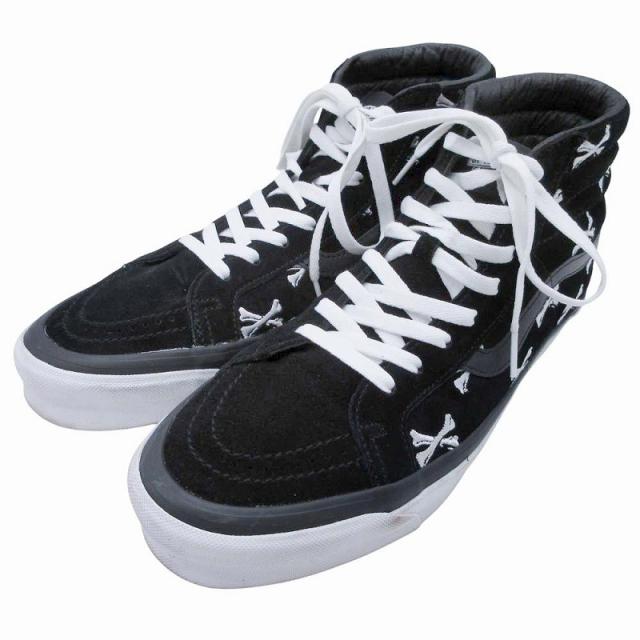 【中古】美品 バンズ × ダブルタップス VANS × WTAPS クロスボーン スケート ハイ ラックス スニーカー 10.5 28.5cm