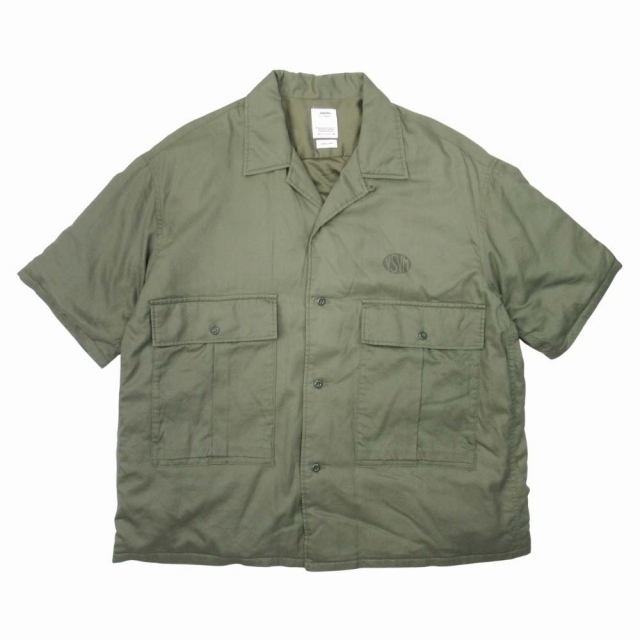 【中古】美品 24ss ビズビム VISVIM CORNET DOWN SHIRT S/S 0124105011025 コルネット ダウンシャツ ショートスリーブ