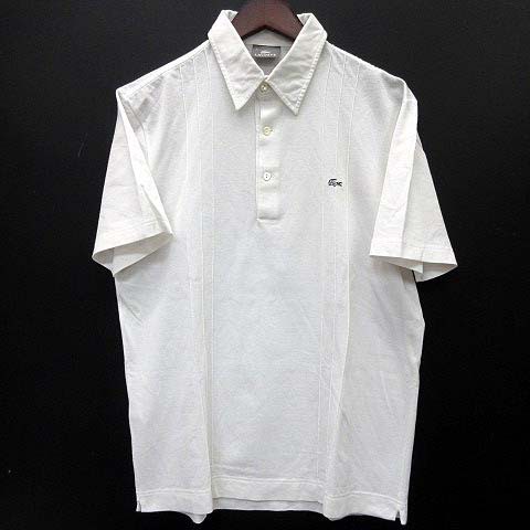 中古 ラコステ Lacoste Devanlay社 ポロシャツ 半袖 シルバーワニ 銀ワニ 鹿の子 ホワイト 白 3 F5191 メンズの通販はau Pay マーケット ブランド古着のベクトル