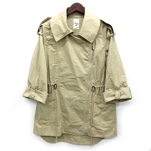 中古 チャオパニック Ciaopanic ミリタリー トレンチコート 羽織 コットンツイル ウエスト絞り ダブル ベージュ F 美品 レディースの通販はau Pay マーケット ブランド古着のベクトル