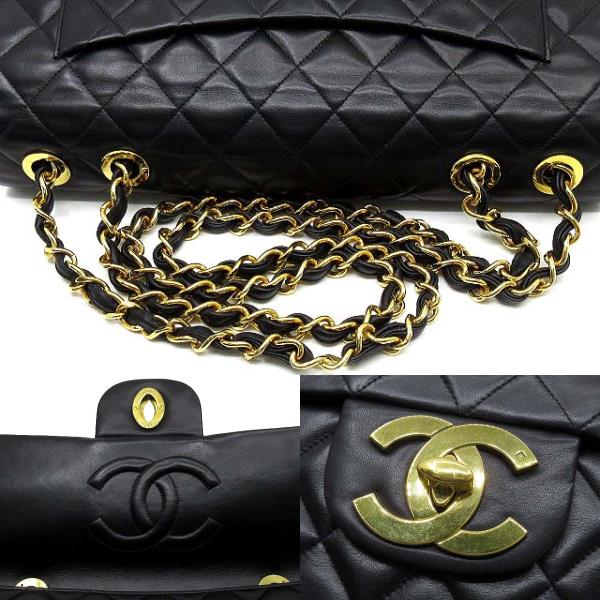 シャネル　チェーンバッグ　まとめ売り　マトラッセ　ブラック 中古】シャネル CHANEL デカマトラッセ 34 チェーン ショルダーバッグ