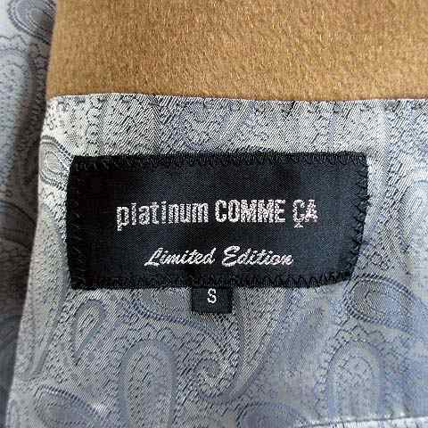 中古】プラチナ コムサ platinum COMME CA カシミヤ100％ ダブル