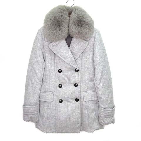 中古】アイシービー iCB ウール ダウン Pコート ピーコート フォックス