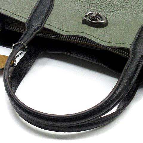 中古】コーチ COACH ペブルレザー 2WAY ハンドバッグ ウィロウ トート ...