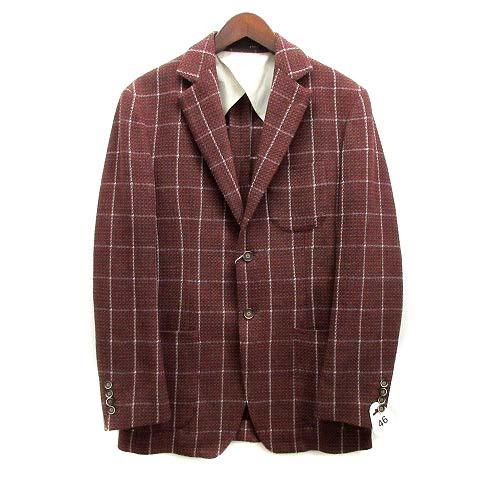 【中古】未使用品 1992 by gotairiku 五大陸 DI PRAY ブークレー ジャケット DERBY チェック ブラウン 茶 46 BRGOHA0306 メンズの通販は 8,664円