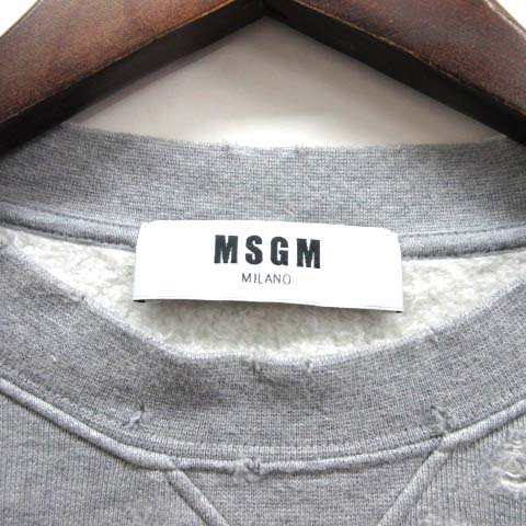MSGM スウェット　新品タグ付　Mサイズ　グレー　長袖