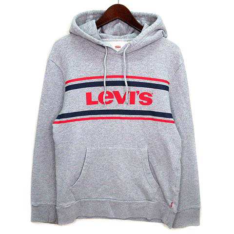 中古】リーバイス Levi's ライン ロゴ スウェット パーカー プル