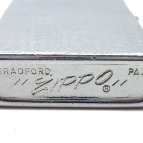 【中古】ジッポー ZIPPO オイルライター ブラッシュド クロームサテーナ 1978年 70年代 70s ヴィンテージ 着火確認済み ｜au PAY  マーケット