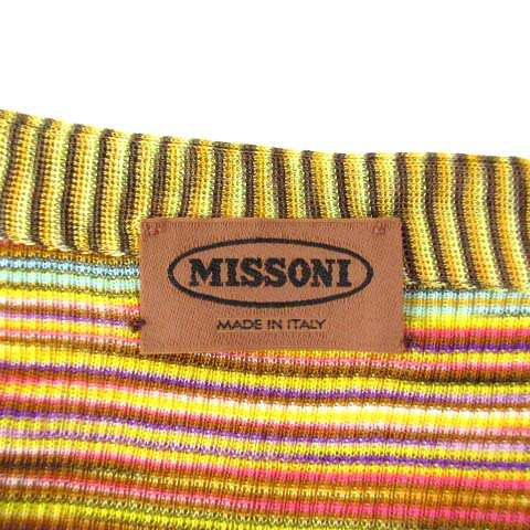 ミッソーニ MISSONI アンサンブル レーヨン ツインニット リブ 