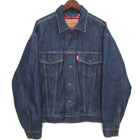 中古】リーバイス Levi's バンダナ裏地 デニム トラッカー ジャケット