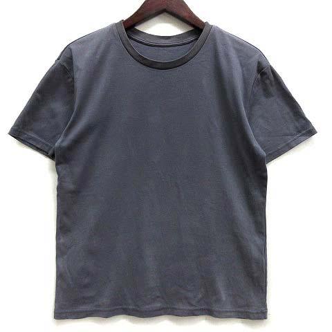 【中古】エーケーエム AKM 2023SS クルーネック Tシャツ カットソー 半袖 SUVIN PLATINUM SMOOTH S/S CREW-NECK ダークグレー S T233の通販は 9,417円