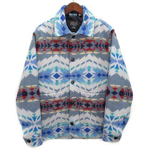 中古】ペンドルトン PENDLETON ネイティブ ウール ジャケット グレー