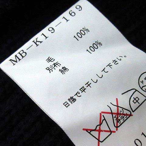 【中古】ワイズ Y's ヨウジヤマモト ウール ニット ヘンリーネック セーター 長袖 ハーフボタン 2006AW ネイビー 紺 3 メンズの通販は