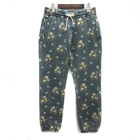 【中古】キスニューヨークシティ KITH NYC 2022SS BEGONIA FLORAL WILLIAMS スウェット パンツ グリーン 緑 SS メンズ